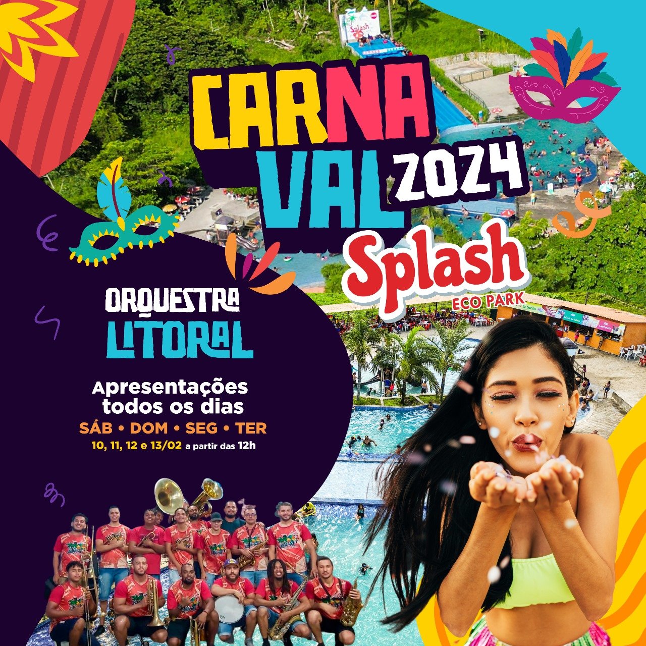 Viva O Carnaval No Splash Eco Park A Melhor Folia Para Toda A